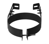 Soporte de tubo de chimenea ajustable de acero inoxidable para tubos de humo de 150 mm de diámetro, soporte de chimenea seguro montado en la pared para sistemas de calefacción (10 cm)