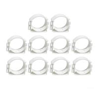 Soporte de tubo de conducto, paquete de 10 soportes redondos de tubo de conducto para tubo de ventilación de 75-110 mm (75 tubos)