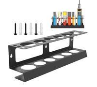 Soporte de tubo de grasa para montaje en pared, organizador de latas de | Estante de almacenamiento de tubos de calafateo de silicona, sellador, boquilla de botella, organizador de latas de spray