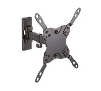 AISENS WT42TSLE-009 - Soporte inclinable y giratorio de pared para monitor/TV/LED de 13" a 42", distancia a la pared 60mm hasta 190mm, inclinación hasta -12º, Negro
