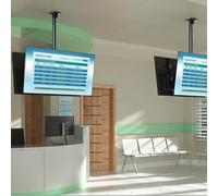 Soporte de TV ajustable de doble cara, altura ajustable para televisores de 60 a 100 pulgadas, soporte de TV de elevación inclinable, soporte de techo de fácil instalación para cine en casa