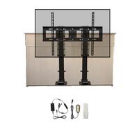 Soporte de TV Ajustable, Mecanismo de elevación con Control Remoto, se Puede Ocultar en un Mueble. Elevador de Doble Motor de 150 cm/59 Pulgadas