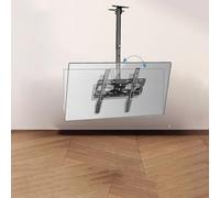 Soporte de TV ajustable para techo y pared, giro de 180°, altura ajustable de 430 a 880 mm, se adapta a la mayoría de televisores, perfecto para cine en casa y oficina, diseño resistente