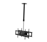 Soporte de TV ajustable: soporte de doble cara, diseño inclinable y giratorio, compatible con televisores de 32 a 70 pulgadas, soporte de techo ajustable en altura para una experiencia de