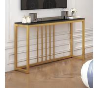 Soporte de TV Alto,Consola Estrecha,Consola De Pedra,Mesa De Entrada Industrial For Entrada,Pasillo,Sala de Estar,Recibidor,Pasillo y Oficina(02,47.2in(120cm))