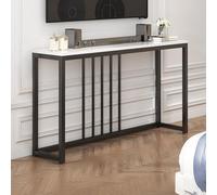 Soporte de TV Alto,Consola Estrecha,Consola De Pedra,Mesa De Entrada Industrial For Entrada,Pasillo,Sala de Estar,Recibidor,Pasillo y Oficina(04,39.4in(100cm))