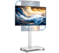 Soporte de TV con Ruedas para Televisores de 42 a 75 Pulgadas, Ajuste de Altura por Elevación sin Escalones a Manivela; Soporte Móvil de pie, Carga MAX 50 kg, MAX VESA 600×500 mm
