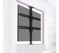 Soporte de TV de movimiento completo - Soporte giratorio e inclinable de 360 grados para televisores LCD, marco giratorio de partición de suelo, base montada en la pared para muebles de TV, soporte de