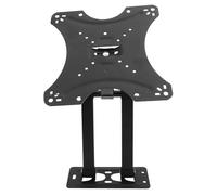 Soporte de TV de Pared Giratorio de Acero Laminado en Frío negro | Compatible Pantallas de 14”-43“, para Monitores PC y TV, Adecuado en Dormitorios y Pisos Pequeños