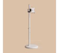 Soporte de TV de Techo, Soporte móvil, Soporte de TV con inclinación Ajustable, podio Universal para Sala de conferencias, Soporte de TV LCD con Marco Giratorio de 360 Grados (Blanco de 14 a