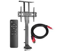 Maclean Soporte de TV con Altura Ajustable Eléctricamente para Televisores de 37 a 65 Pulgadas, Elevación con Control Remoto, máx. 50 kg, máx. VESA 600x400 | MC-866 (Soporte TV + Cable HDMI 2.0 1,8m)