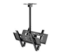 Soporte de TV elevable de Techo de Doble Cara, inclinable y Giratorio 360°, Apto para televisores de 26 a 75 Pulgadas(H1m)