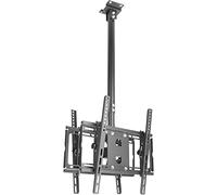 Soporte de TV flotante giratorio de 360°, soporte giratorio de doble pantalla, solución de techo multifuncional para una experiencia de visualización óptima, soporte de TV ajustable