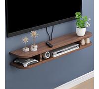 Soporte de TV flotante para montaje en pared Estante de pared/mueble de TV Componente de gabinete de centro de entretenimiento, para unidad de almacenamiento Consola de audio/video Decodificador de c