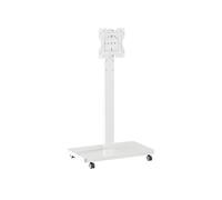 Soporte De TV For Montaje En Suelo, For Pantallas 10 A 43 Pulgadas, Ajustable For Monitor Móvil Blanco con Ruedas For Instalación Y Colocación(White)