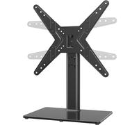 Soporte de TV Giratorio Universal/Base de Mesa Soporte de TV para televisores de 21 a 55 Pulgadas con Giratorio de 90 Grados HT02B-002P
