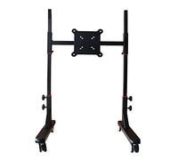 Soporte de TV móvil ajustable con ruedas bloqueables, carrito rodante de altura ajustable para pantallas de 32 a 55 pulgadas, compatible con VESA de hasta 100 x 100 mm, perfecto para uso doméstico y