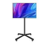 Soporte de TV móvil con ruedas para televisores de 14 a 42 pulgadas, carrito de TV rodante con soporte VESA que soporta hasta 66 libras, soporte de TV de suelo ajustable para sala de estar, dormitorio