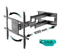Soporte de TV mural ONKRON orientable e inclinable para 42"-110", hasta 100 kg, VESA 100x100-800x600, Negro M8L-B
