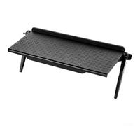 Soporte de TV para dispositivos de pantalla plana y curva, estante ajustable ABS negro, 30 x 12,5 cm, soporte de ahorro de espacio para sistema de entretenimiento en el hogar (pequeño)
