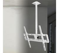 Soporte de TV para Pared, Soporte de Techo para TV, Giratorio e inclinable 360°, Compatible con la mayoría de televisores LCD de Pantalla Plana y Curva de 12-32/32-55 Pulgadas, Blanco, 32-55 pulg