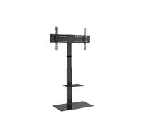 Soporte de TV para televisores de 32 a 85 pulgadas, soporte de suelo ajustable en altura con base giratoria, soporte portátil para sala de estar y dormitorio, diseño resistente