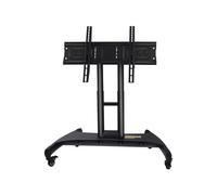 Soporte de TV Resistente, Carrito de TV móvil con Ruedas, para televisores de Pantalla Plana y Curva de 32 a 65 Pulgadas, Altura Ajustable