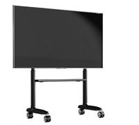 Soporte de TV rodante de madera, elegante carrito móvil para TV Dexule para pantallas planas LCD LED de 43 a 70 pulgadas, soporte de TV portátil con ruedas, soportes de montaje universales para T