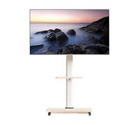 Soporte de TV rodante portátil para LCD/LED/Ola de 3275 Pulgadas Soporte de Piso Giratorio Ajustable TV móvil para Uso en Sala de conferencias, Sala de Estar y Dormitorio