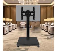 Soporte de TV sobre ruedas, carrito de TV móvil sobre ruedas, para televisores de pantalla de 32 a 55 pulgadas, pantalla horizontal y vertical fija