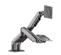 Soporte De TV Sobremesa F160 con USB 3.0, 27" Y 2-9 Kg, For Dos Monitores, Sin Orificios, Resorte Gas Presión Aire, Rotación 360 Grados(Matte A)