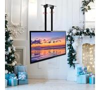 Soporte De TV - Soporte De Techo Inclinable Y Ajustable para Televisores, Base De Altura Regulable Y Soporte De Pared, para Televisores De 40 A 90 Pulgadas