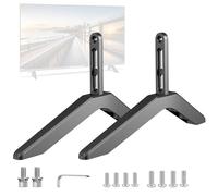 Soporte de TV - Soporte giratorio de escritorio para televisores LED LCD de aluminio, soporte de base seguro para televisores de 32 a 65 pulgadas, altura de TV, soporte elevador, consola de medios de