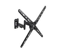 TOOQ LP1356TN-B - Soporte de Pared, Inclinable y Giratorio para Pantallas 13"-55", Rotatorio, hasta 25 kg de Peso, Compatible con Pantallas Curvas, Color Negro