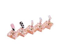 Soporte de uñas - Expositor para uñas artificiales, soporte de ejercicio reutilizable, diseño ligero, compacto, herramienta de manicura portátil | Uso para entusiastas de la práctica del arte