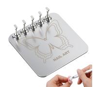 Soporte de uñas para prensar, soportes magnéticos reutilizables para uñas, accesorios de belleza, herramienta de manicura estable para mamá, esposa, hija, novia, niñas, profesionales, principiantes