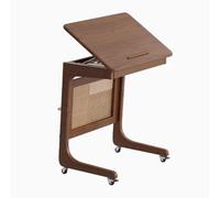 Soporte de vacío reversible con ruedas, mesa auxiliar en forma de C para almacenamiento de entrada y pasillo