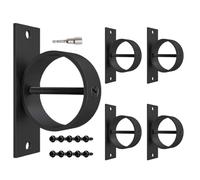 Soporte de valla de cuerda, colgador de cuerda resistente para montaje en pared, accesorios fáciles de instalar, versátil para cubiertas, jardines, muelles, barandillas y proyectos de valla de cuerda