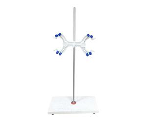 Soporte de valoración de base de mármol con clip para laboratorios escolares y experimentos profesionales