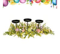Soporte de vela pequeña genérico con 3 capas Easter Egg estable Base - Aesthetic Candle Stand for Table Decor | for Dining, Living Room, Bedroom, Kitchen, Apartment, Office, Farmhouse, Holiday Party
