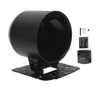 Soporte de Velocímetro Negro Aramox, Soporte Universal de Calibre único Resistente para Coche, Camión, Motocicleta de 52mm