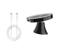 Soporte de ventilación para coche, giratorio, con bloques sólidos, línea de visión, universal, magnético, negro