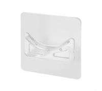 Soporte de ventilador de barra de tensión para instalaciones estándar de barra de cortina, no requiere penetración de pared, cinta de grado industrial para adherencia de superficie (8)