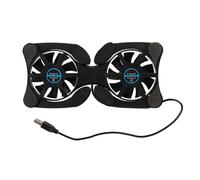 Soporte De Ventilador Para Portátil - Material ABS Doblado 19 X 9 X 2 Cm, Enfriador De Aire Alimentado Por USB, Base Del Radiador Antideslizante | Prevención Del Sobrecalentamiento Protección Contra