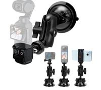 Soporte de Ventosa Compatible con dji OSMO Pocket 3, Accesorios Actualizados Pocket3 Hero 13/12/11/10/9 para Insta360 Ace Pro 2/X4/X3/X2 Action Cámara Accesorios con Adaptador de Expansión