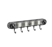 Soporte de ventosa for trapeador, montaje en pared, for aspiradora, cocina, baño, escoba, cepillo, clips almacenamiento, estante organizador con Para guardar accesorios de baño