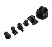 Soporte de ventosa para cámara de salpicadero con 5 adaptadores, soporte giratorio para parabrisas compatible con G1W GT550S LS300W, fijación DVR antideslizante negro