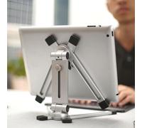 Soporte de viaje plegable portátil, de aluminio, soporte universal para tableta, multiángulo, ajustable para iPad, iPhone, portátil, Kindle, teléfono celular, Samsung Galaxy Tab, Nintendo Switch,