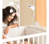 Soporte de Video para Monitor de bebé para Philips Avent Babyphone SCD843/26, SCD833/26, SCD630/26, Adecuado para rieles de Mesa y Cuna de Menos de 4,5 cm de Grosor (Soporte de Clip)