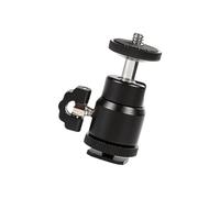 Soporte de zapata fría con roscas de 1/4 y 3/8 pulgadas, perfecto para monitores de cámara, micrófonos, luces de video y soporte de monitor de montaje de teléfono, soporte de zapata fría